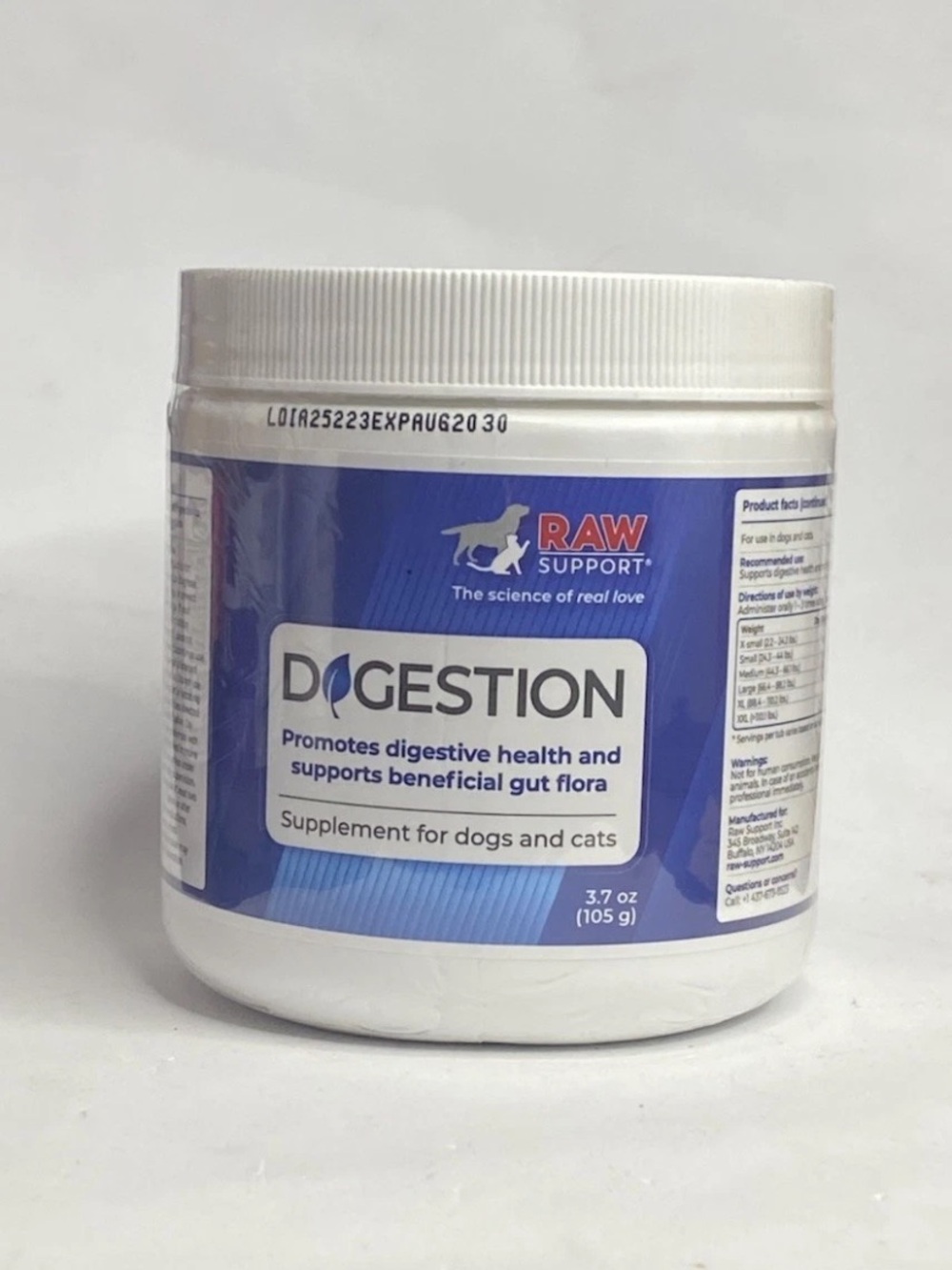 Probiotic Enzyme Powder Dogs Cats Gut Health Digestive Support 3.7oz